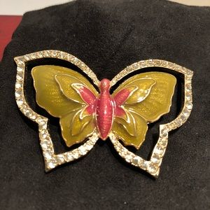 Monet Butterfly Brooch